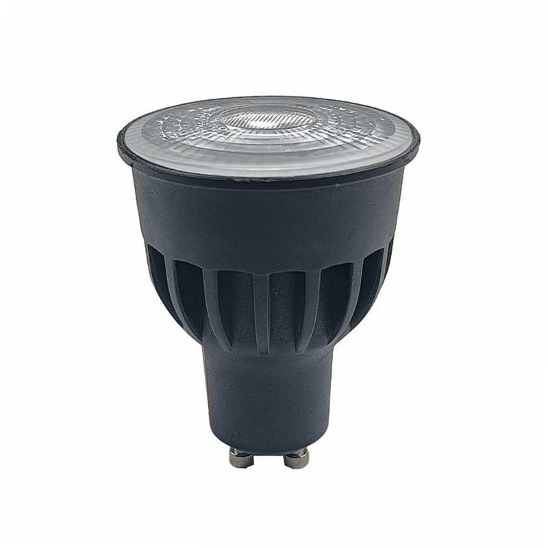 Μη θολωτές 8w GU10 λαμπτήρες LED εσωτερικό μαύρο GU10 προβολέα 24D γωνία δέσμης 630 Lm
