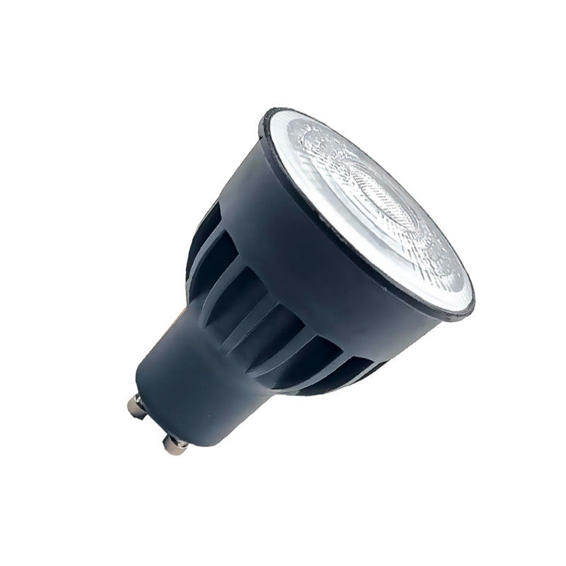 Μη θολωτές 8w GU10 λαμπτήρες LED εσωτερικό μαύρο GU10 προβολέα 24D γωνία δέσμης 630 Lm