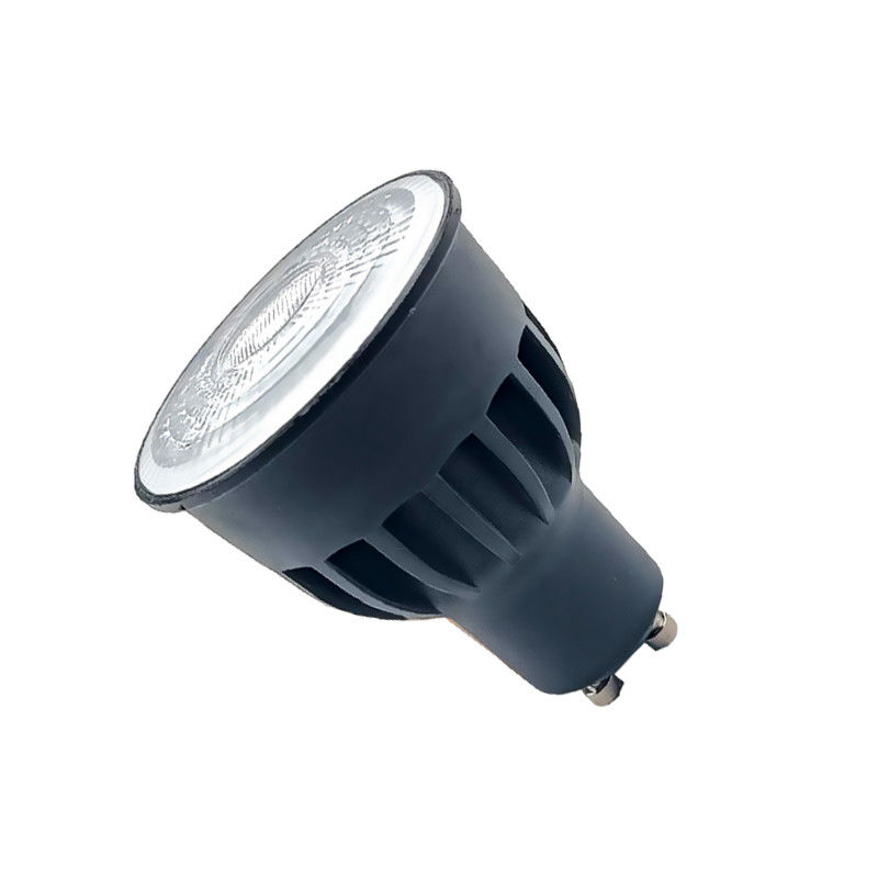 Μη θολωτές 8w GU10 λαμπτήρες LED εσωτερικό μαύρο GU10 προβολέα 24D γωνία δέσμης 630 Lm