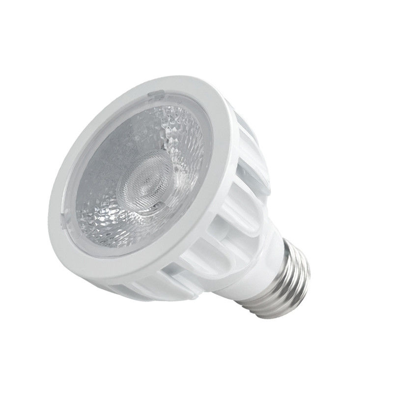 24 μοίρες 3000k PAR20 Led Φωτοφωτοβολταϊκό λαμπτήρα Ζεστό λευκό χρώμα E27 βάση 8watt
