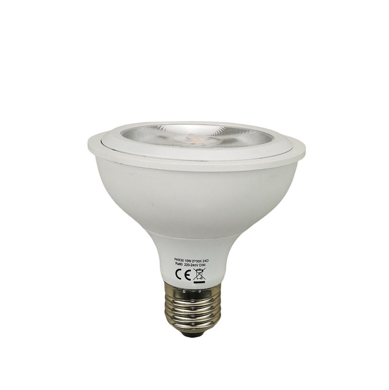 1200lm 10w 24 βαθμούς PAR30 λαμπτήρες LED 3000k θερμό λευκό χρώμα με βάση βίδα E27