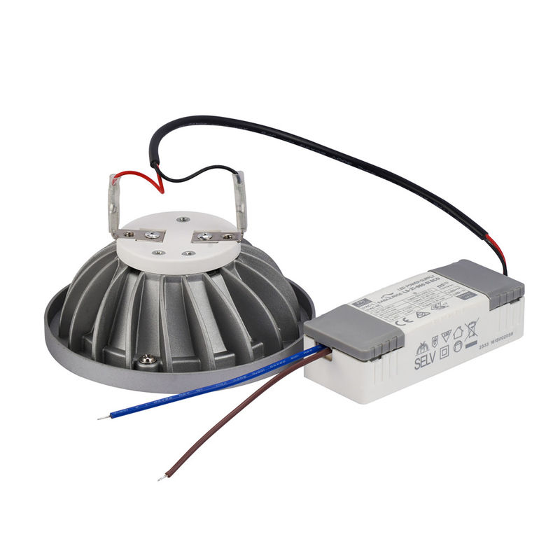 Εμπορικό εμπόριο AR111 Led Spotlight Λαμπτήρα 2700K G53 Δαμαστού LED Λαμπτήρα με εξωτερικό οδηγό