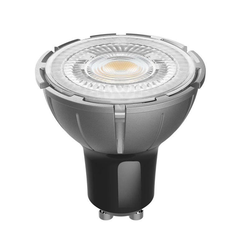 Αμβλύ 8W 230v GU10 λαμπτήρας LED με 2700K και γωνία δέσμης 24 μοιρών για προσαρμοσμένες λύσεις φωτισμού