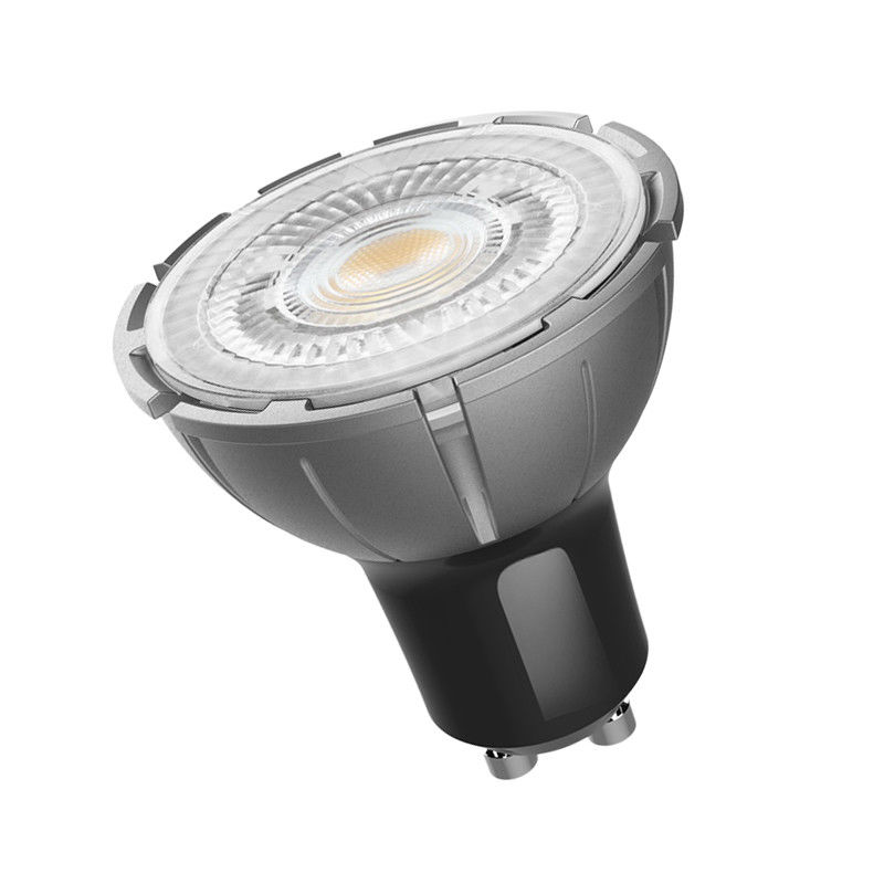 Αμβλύ 8W 230v GU10 λαμπτήρας LED με 2700K και γωνία δέσμης 24 μοιρών για προσαρμοσμένες λύσεις φωτισμού