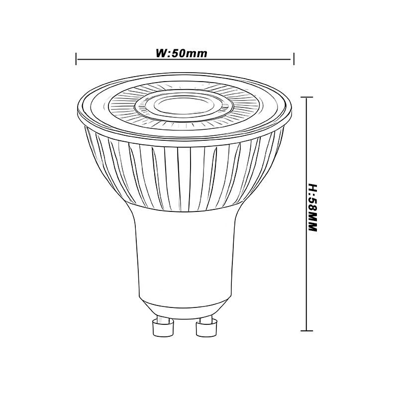 ΤΕΚΟ GU10 Φωτοβολταϊκοί LED Flicker Free 230v 2700K 36 βαθμοί RA98 8w Φωτοβολταϊκοί LED Spotligt