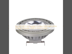 Teco 12W LED Σποτ AR111 G53 Βάση 3000K Θερμό Λευκό 12° Δέσμης Δυνατότητας Dimmable, CRI90 CE RoHS Πιστοποιημένο